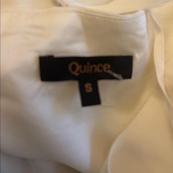 Quince Washable Silk V Neck Cami Sz S Ivory - Picture 4 of 4